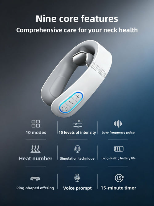 Funciones del masajeador: modos, intensidad, calor, voz y temporizador